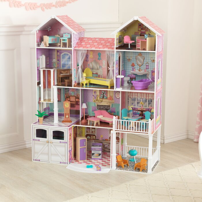 kidkraft country estate wooden dollhouse